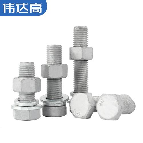 8.8級熱鍍鋅外六角螺絲螺母套裝大全 高強(qiáng)度鐵塔熱浸鋅螺栓組合與應(yīng)用